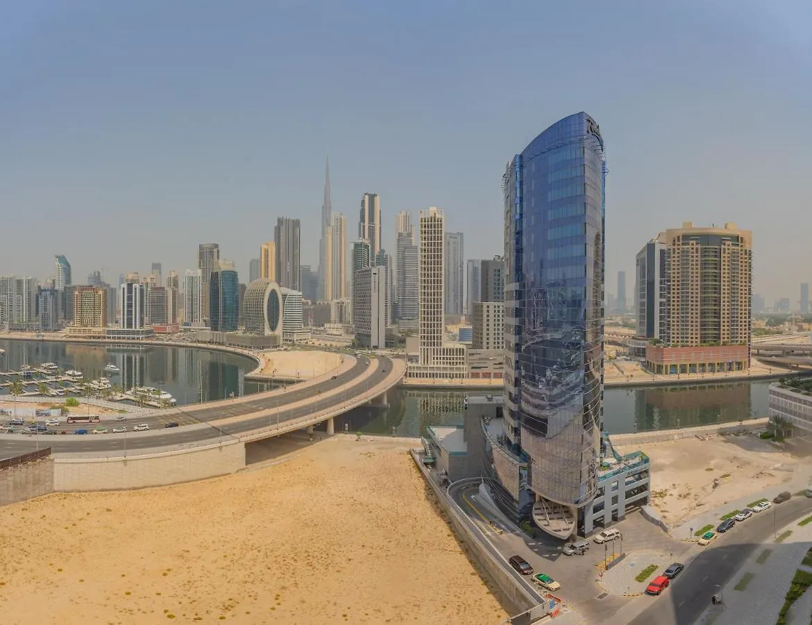 Bay Gem With Panoramic Burj Khalifa And Canal View 迪拜 0*,  阿拉伯联合酋长国